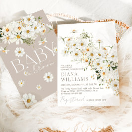Daisy Boho Wildblume Rustic Baby Shower Einladung