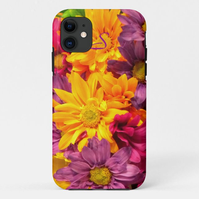 Daisy Bouquet 2 iPhone 5 coque *Monogramme* (Dos)