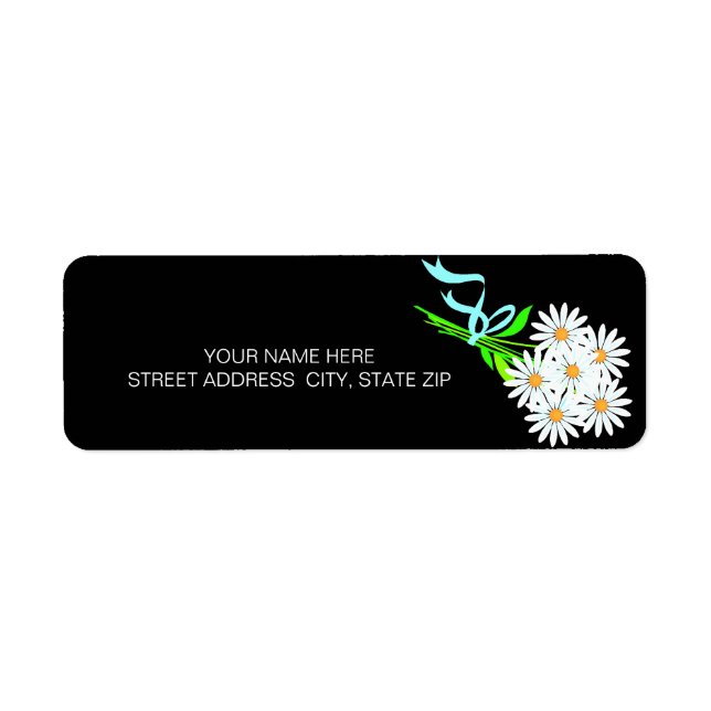 Daisy Bouquet Address Mailing Labels (Vorne)