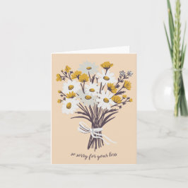 Daisy Bouquet CUSTOM Zeichnend Beileid Karte