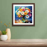 Daisy Bouquet Délice Floral Poster