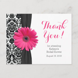 Daisy Brautparty Danke-Card | Damask Gerber Dankeskarte