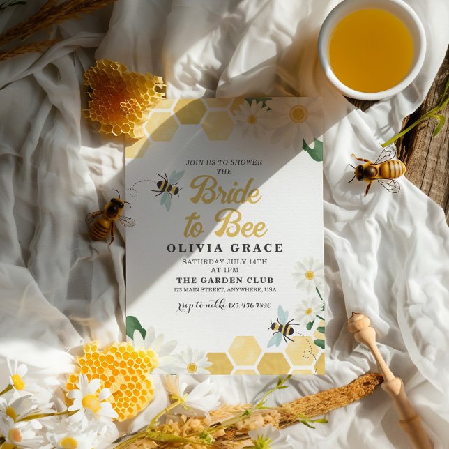 Daisy Bride to Bee Bridal Dusche Einladung (Von Creator hochgeladen)