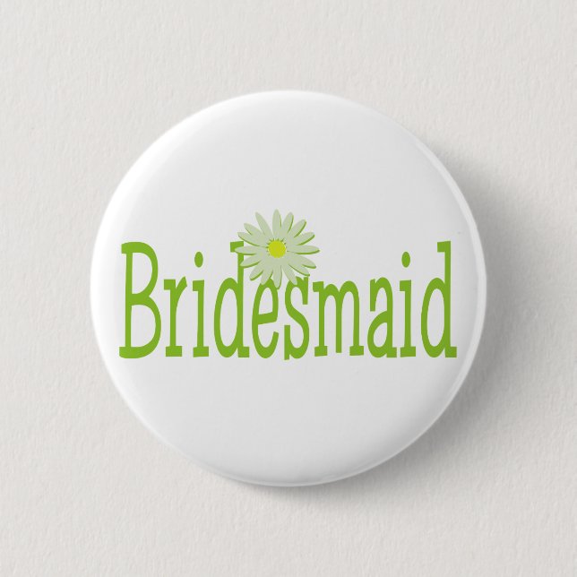Daisy Bridesmaid Button (Vorderseite)