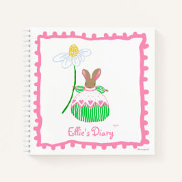 Daisy Bunny Diary 8.5" x 8.5" SpiralNotebook Notizbuch