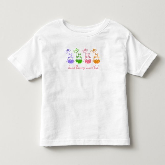 Daisy Bunny Girl Kleinkind T-shirt (Vorderseite)