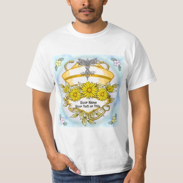 Daisy caduceus Krankenschwester T-Shirt (Vorderseite)