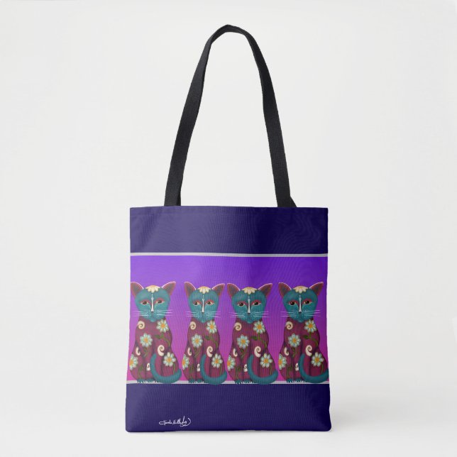 Daisy Cats Tasche (Vorderseite)