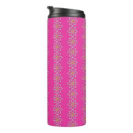 Daisy Chain Hot Pink Thermosbecher