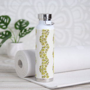 Daisy Chain Wiggly Blume Streifen gelb Trinkflasche