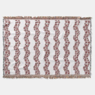 Daisy Chain Wiggly Blume Streifen rot Decke