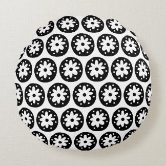 Daisy Circle Round Cushions Rundes Kissen