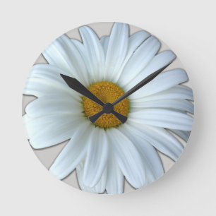 Daisy Clock-Wildblume erleichtert die Blume Runde Wanduhr