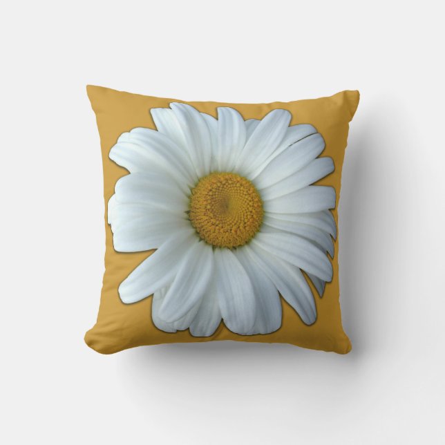 Daisy Coussin Blue Daisy Coussin Flower Decor (Recto)