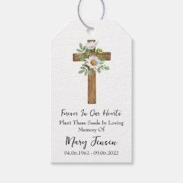 Daisy Cross Memorial Funeral Seed Packet  Geschenkanhänger