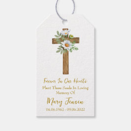 Daisy Cross Memorial Funeral Seed Packet  Geschenkanhänger