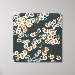 Daisy Daisies Floral Leinwanddruck