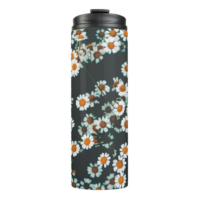 Daisy Daisies Floral Thermosbecher (Vorderseite)
