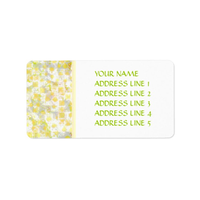 Daisy Daisy Adressaufkleber (Vorne)