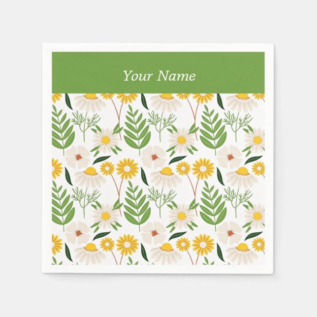 Daisy-Daisy-Vorlage Serviette (Vorderseite)