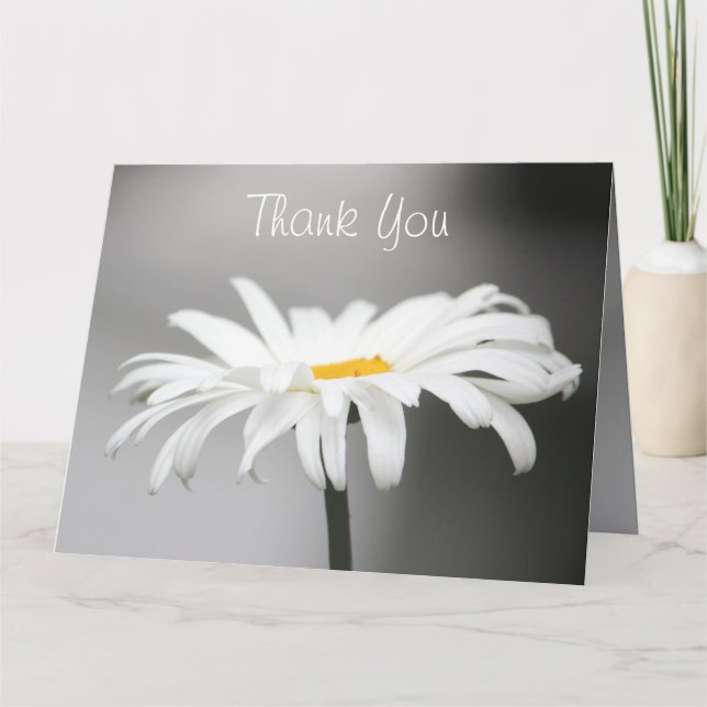 Daisy danke Ihnen für Ihre Papierkarte Karte (Vorderseite)