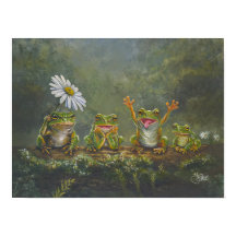 "Daisy Day" handgemalter Druck