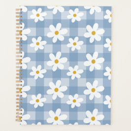Daisy Days Planner - Blue Gingham Planer