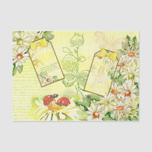 Daisy Design Serie 7 Seidenpapier (Vorderseite)
