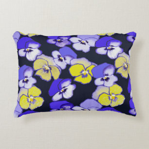 Daisy Design Yellow Lila Blue Garden Blume Dekokissen