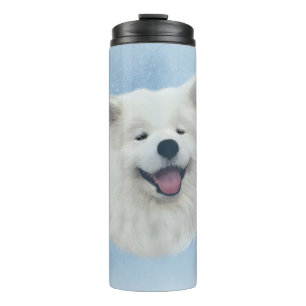 Daisy die samoyed thermosbecher