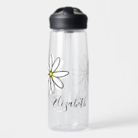 Daisy Doodle Blume Personalisiert Monogramm