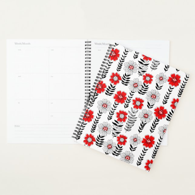 Daisy Doodles in rot und schwarz Planer (Anzeige)