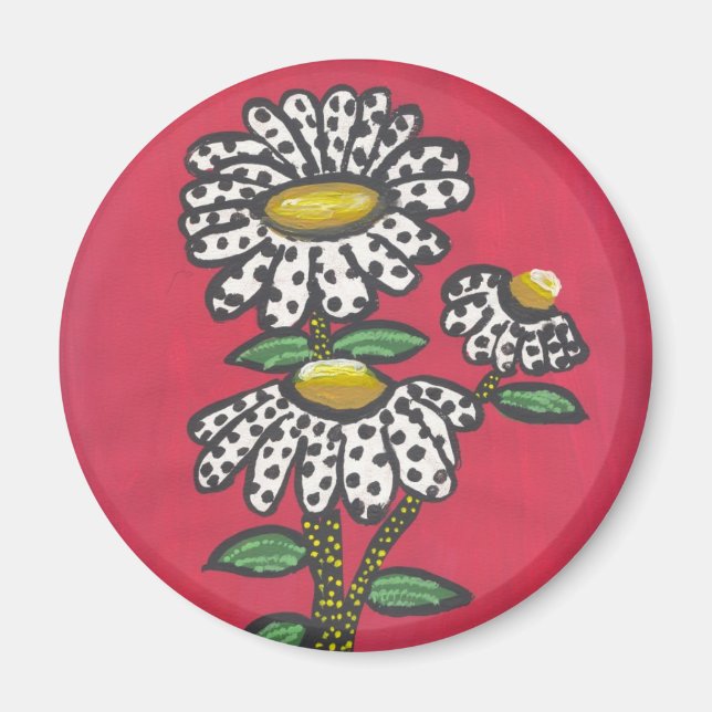 Daisy Dots Magnet (Vorne)
