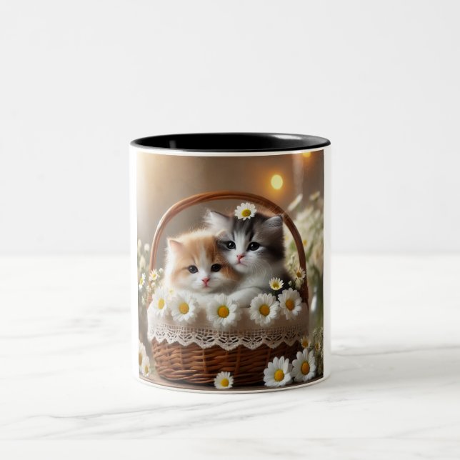 Daisy Dream Cats : Une Mug En Céramique À Deux Ton (Centre)