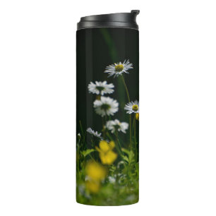 Daisy Dream: Schöne Blumenlandschaft Thermosbecher