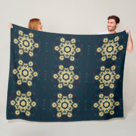 Daisy Dreams Mandala Fleecedecke