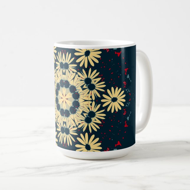 Daisy Dreams Mandala Kaffeetasse (VorderseiteRechts)