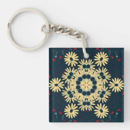 Daisy Dreams Mandala Schlüsselanhänger