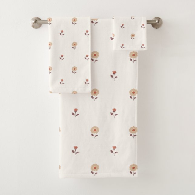 Daisy Dreams Warm Neutral Badhandtuch Set (Insitu)