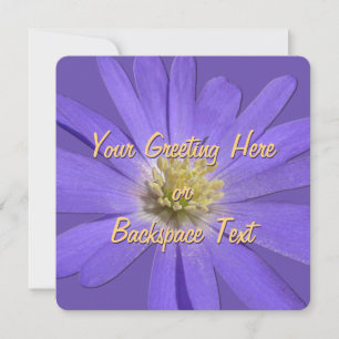Daisy Einladungen Lila Daisy RSVP Card
