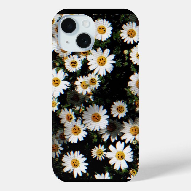 Daisy Emoji Faces Case-Mate iPhone Hülle (Rückseite)