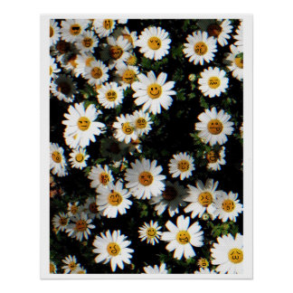 Daisy Emoji Faces Poster