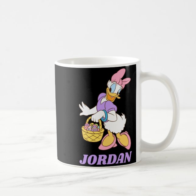 Daisy-Ente mit Osterkörbchen  Kaffeetasse (Rechts)