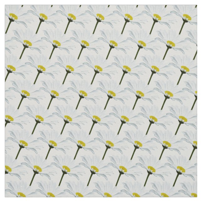 Daisy Fabric Lila Daisy Linen Cotton oder Poly Stoff (Muster)