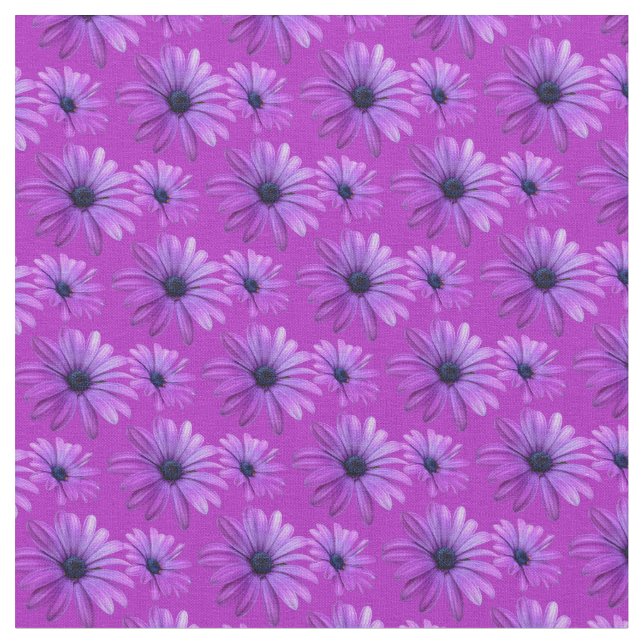 Daisy Fabric Pink Daisy Stoff Baumwolle oder Poly (Nahaufnahme)
