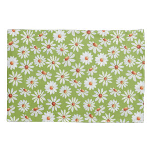 Daisy Filed Watercolor Spring Summer  Kissenbezug