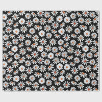 Daisy Fill Wasserfarbe Schwarz und Weiß 