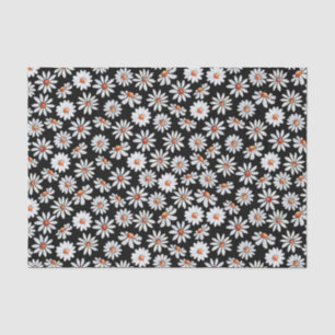 Daisy Fill Wasserfarbe Schwarz und Weiß  Seidenpapier