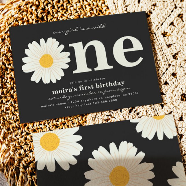 Daisy First Birthday Invitation (Créateur téléchargé)