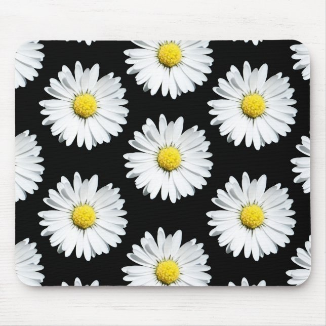 Daisy Floral Bold Musterstück Mousepad (Vorne)
